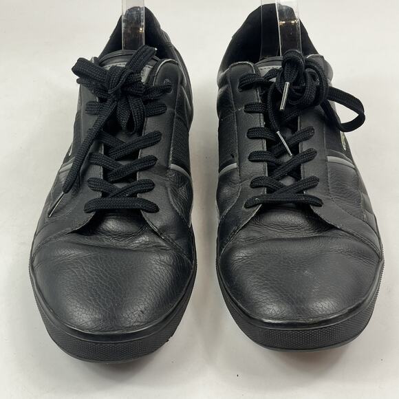 Lacoste Europa Sneakers Mens Size 14 Black Leather Low Top Casual Shoes main image 9